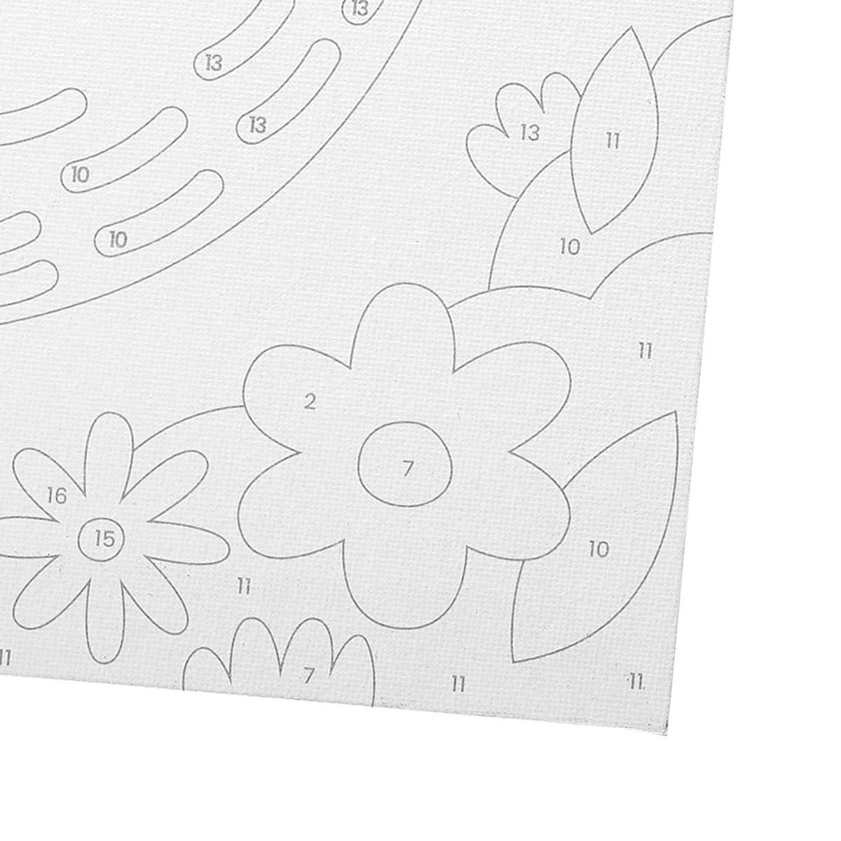 Colorific Canvas Paint by Number Kit - Happy Sloth