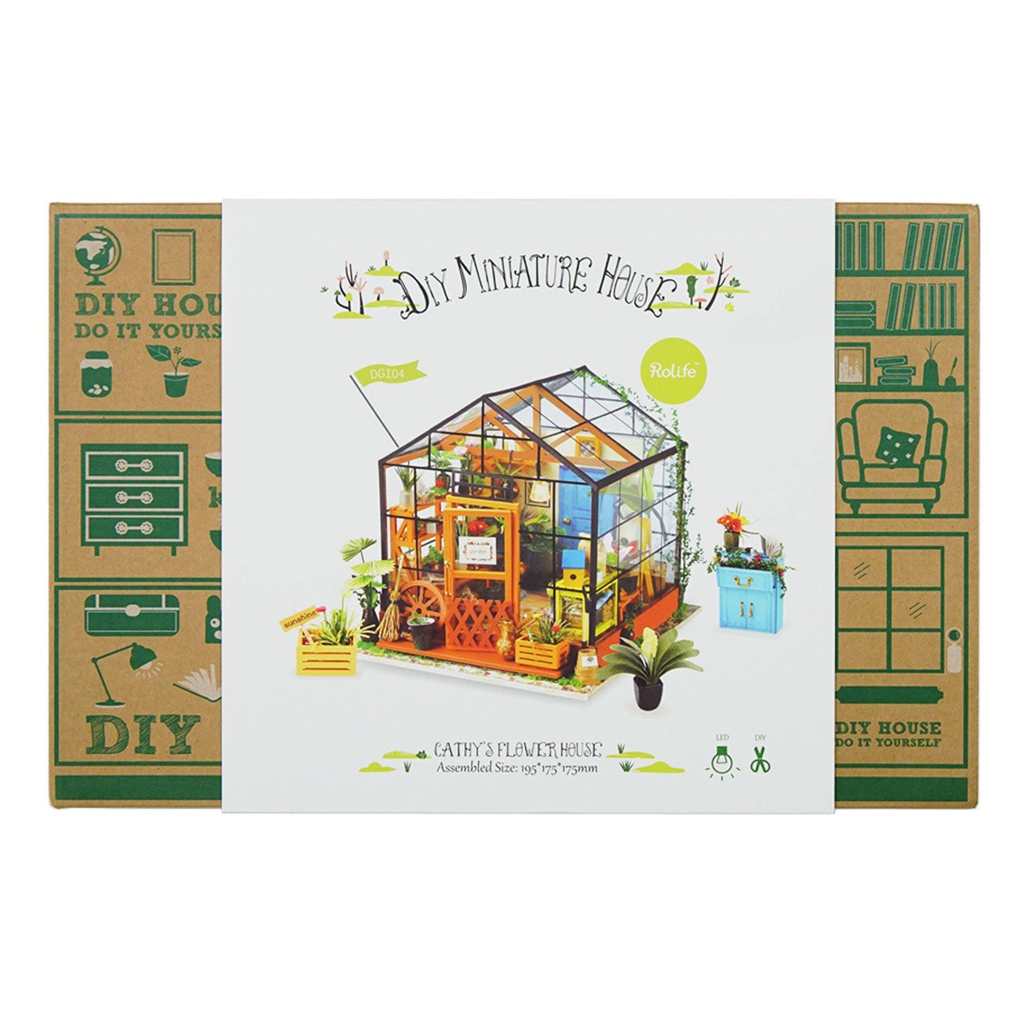 Cathy's Flower House DIY Miniature House Kit