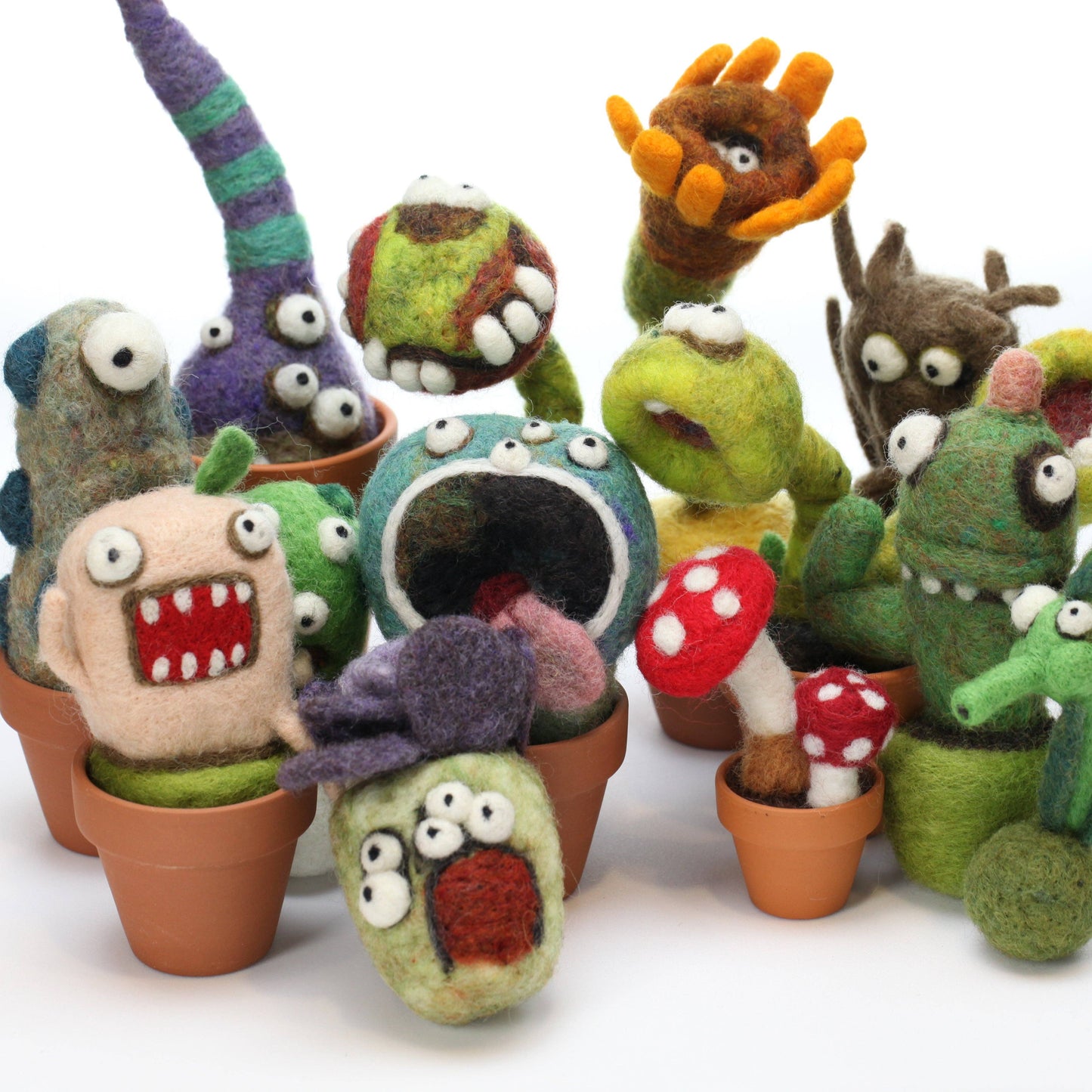 Woolbuddy Needle Felting Cactus Kit