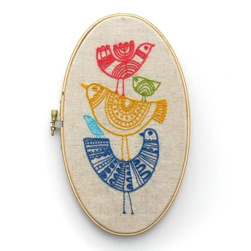 Budgie Goods Birds Embroidery Kit