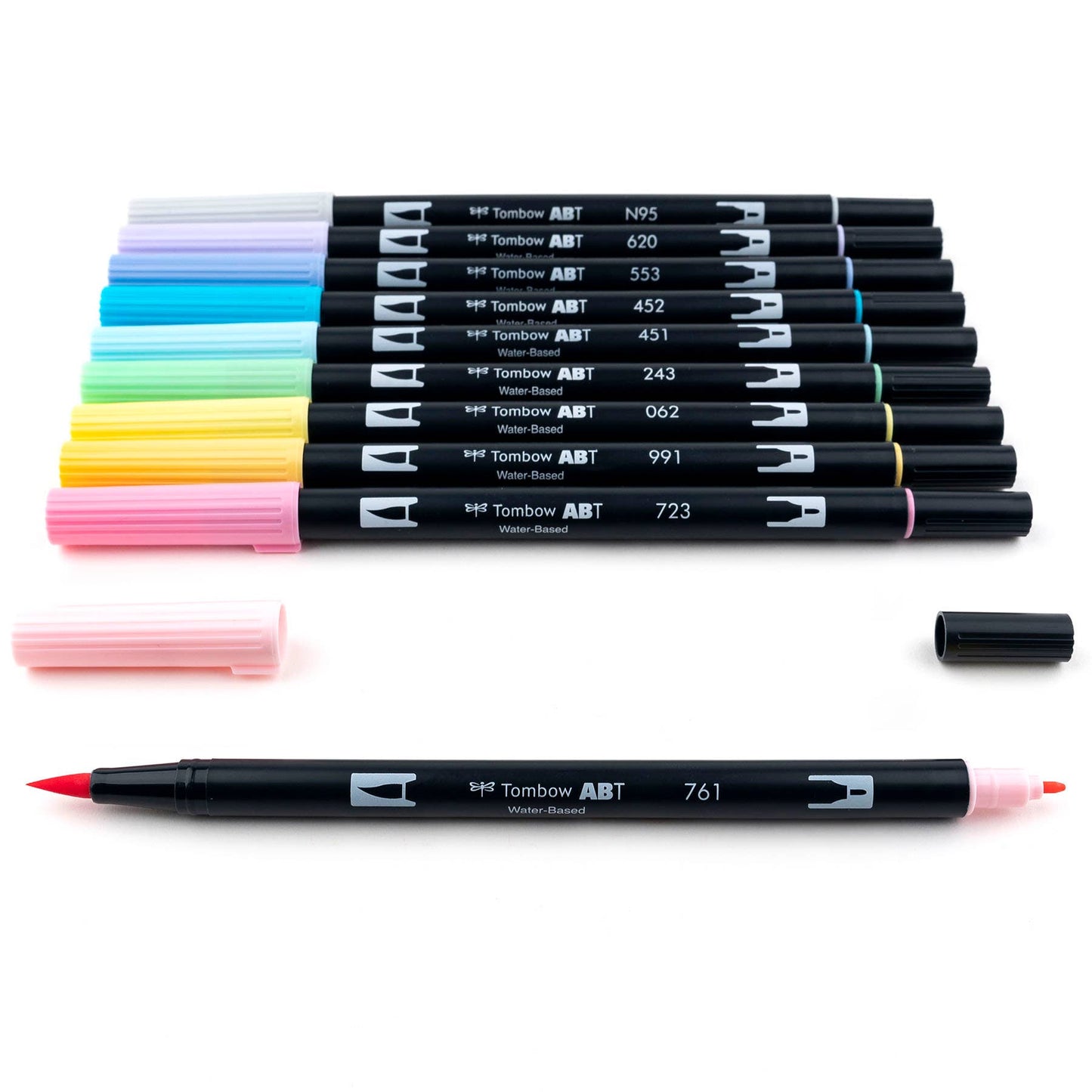 Dual Brush Pen Art Markers: Pastel 10 Pack