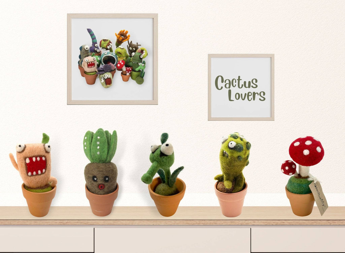 Woolbuddy Needle Felting Cactus Kit