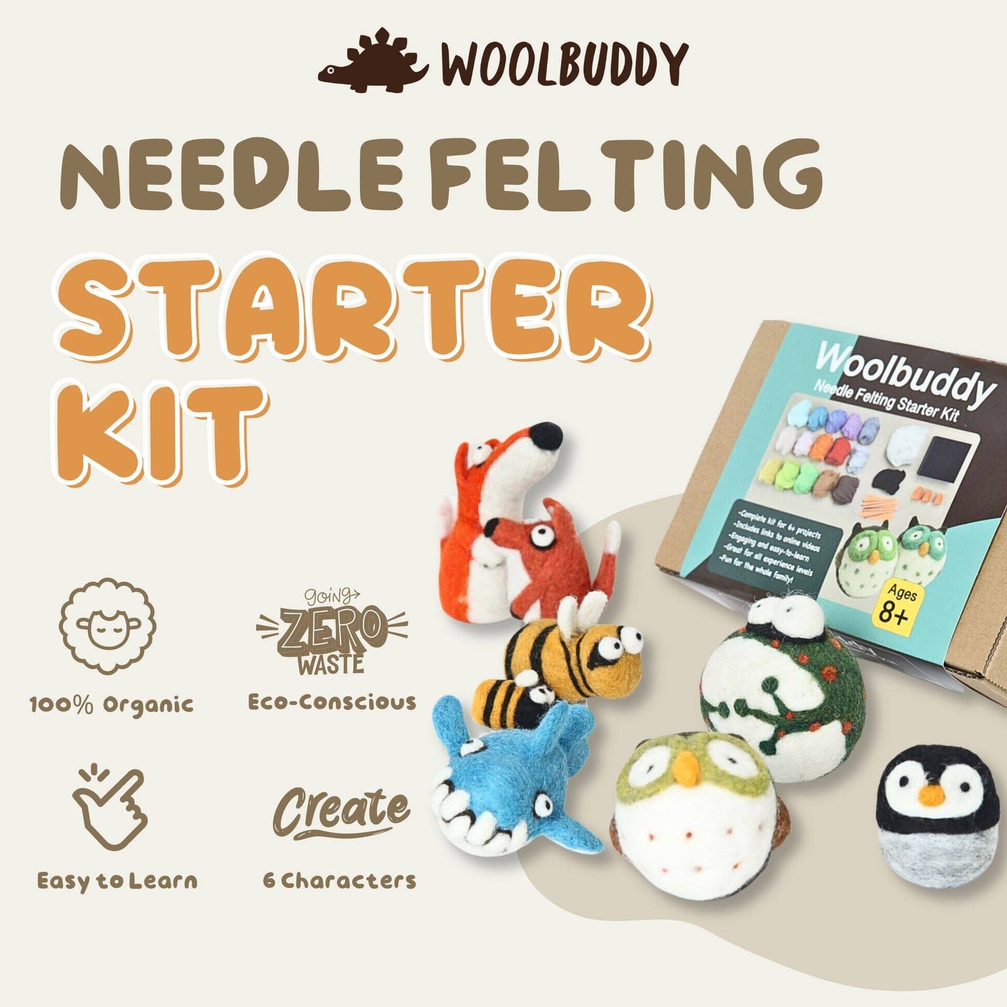 Woolbuddy Needle Felting Starter Kit