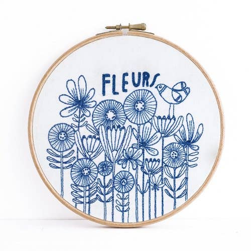 Budgie Goods Fleurs Embroidery Kit