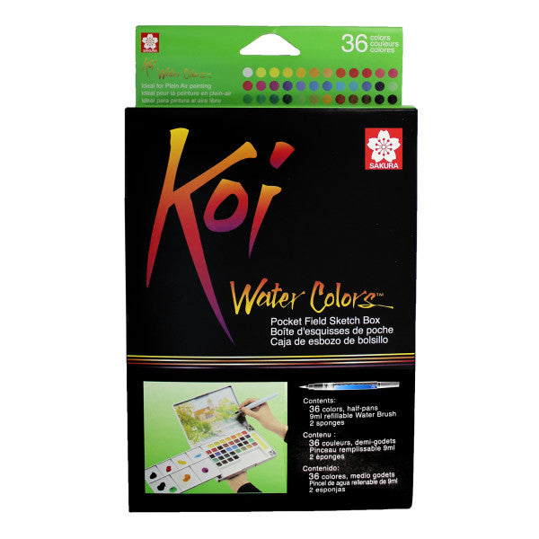 Koi 36 Color Watercolor Field Set