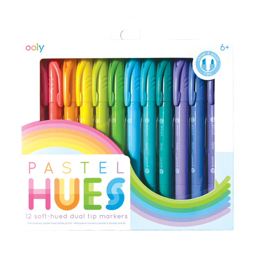 Ooly Pastel Hues Markers - Set of 12