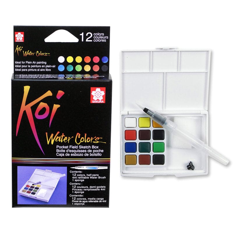 Koi Travel Watercolor Set - 12 Color